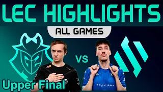 G2 vs BDS ALL GAMES Highlights LEC Winter Split Playoffs Upper Final 2024 G2 Esports vs Team BDS