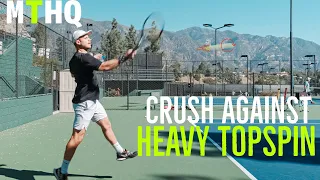 How To Deal With High Heavy Topspin In Tennis? (Tennis Lesson)