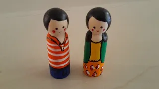 Cute Peg Doll Making/ How to Make Peg Dolls Easily/ Handmade doll making By Aloha Crafts