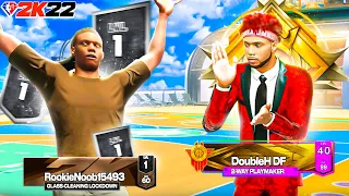 LEGEND + LEVEL 1 60 OVR = BEST DUO ON 2K22! 99 OVR LEGEND SWEAT CARRIES 60 OVERALL NOOBS IN NBA2K22!