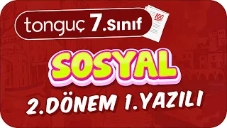 7.Sınıf Sosyal 2.Dönem 1.Yazılıya Hazırlık 📑 #2024