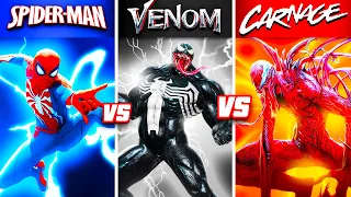 SPIDERMAN vs. VENOM vs. CARNAGE In GTA 5!