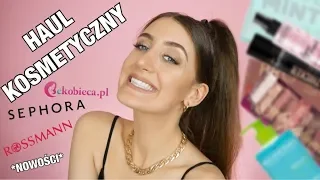 HAUL KOSMETYCZNY 💄 SEPHORA, ROSSMANN, EKOBIECA *dużo nowości 😱*