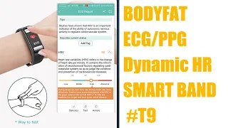 Toleda T9 Bodyfat ECG Smart Band Instruction video