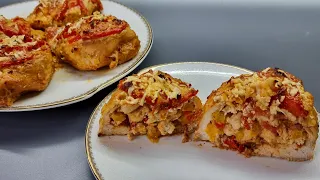 Լցոնած հավի կրծքամիս Фаршированная куриная грудка