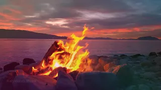 Kamp Ateşi, Ateş Sesi, Odun Çıtırtısı, Dalga Sesi, Doğa Sesi, Stres Giderici, Meditasyon, Derin Uyku