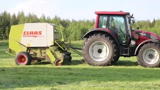 Paalausta 2023 | Valtra N111 & Claas Rollant 46