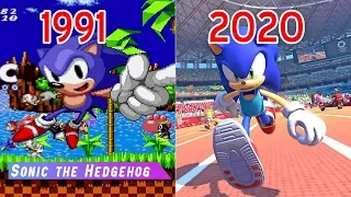 Evolution of Sonic the Hedgehog Games (1991-2020)