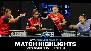 Shin Yubin/Jeon Jihee vs Sutirtha Mukherjee/Ayhika Mukherjee | WD SF | WTT Contender Tunis 2023