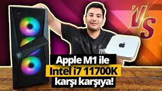 Apple'ın efsanesi M1 işlemci karşısına Intel i7 11700K çıkardık! Rakipler testte!