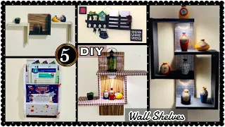 5 Super Easy Wall Shelf Ideas | Wall hanging Craft Ideas|gadac diy| Wall Decoration Ideas|diy crafts