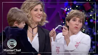 Anabel recibe la mejor energía con esta visita de su pareja y su hijo | MasterChef Especial Navidad