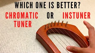 Which one is better to use in tuning the lyre harp?