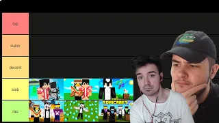 TIER LIST PIESE IN MINECRAFT FACUTE DE YOUTUBERI CU GANNICUS96