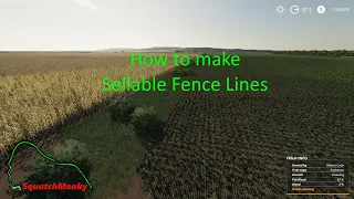 FS19 | placeable fence in default items