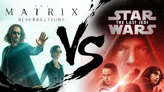 Matrix Resurrections VS The Last Jedi!! Both movies SUCK! But can they be compared?