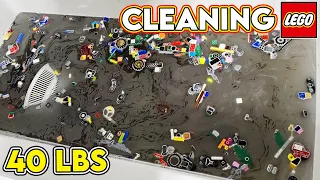 Cleaning 40 Pounds of LEGO... from a Hoarder!