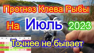 Календарь рыбака на июль Прогноз клева рыбы Лунный Календарь рыбака 2023