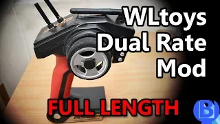 WLtoys Transmitter Dual Rate (throttle limit) Mod [Full length uncut]