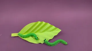 Green Worm From Clay | DIY Komorebi
