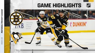 Bruins @ Penguins 11/1 | NHL Highlights 2022