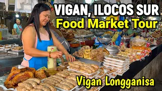 VIGAN CITY PUBLIC MARKET, Ilocos Sur 2023 Update + Walk to Calle Crisologo | Philippines Food Market