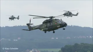Landung Tiger, NH 90 und H 145 M Goodbye Huey in Bückeburg