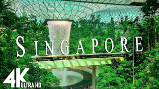 SINGAPORE 4K   Soft Piano Music With Soundscapes & Amazing Nature Videos   4K HDR