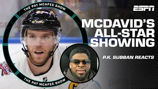P.K. Subban reacts to Connor McDavid's NHL All-Star Weekend DOMINATION 🏒 | The Pat McAfee Show
