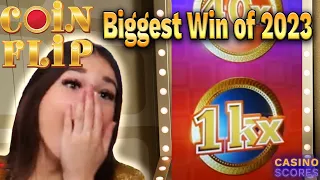 Crazy Time - The Biggest Coin Flip Win of 2023