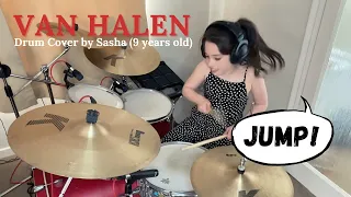 Van Halen - Jump - Drum Cover by Sasha (9 years old)