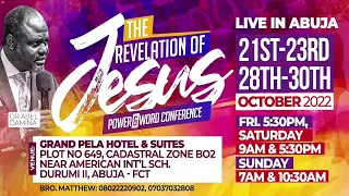 POWER & WORD CONFERENCE ABUJA LIVE WITH DR. ABEL DAMINA |  22ND OCTOBER 2022 (EVENING SESSION)