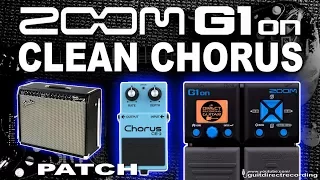 ZOOM G1on G3 CLEAN CHORUS G1xon G5 Fender Twin Simulation [Patches].