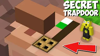 I found SECRET TRAPDOOR INSIDE A VILLAGER'S EYE in Minecraft ! NEW TINY PASSAGE !