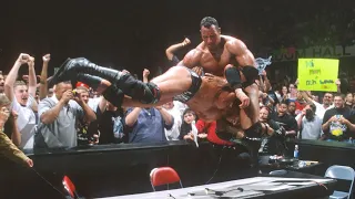 The Rock hits Triple H with the Pedigree: Judgment Day 2000