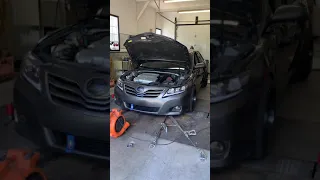 Tuned camry hits dyno.