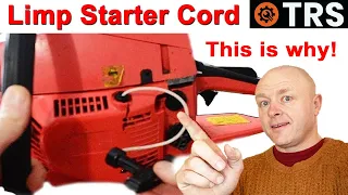Chainsaw Starter Recoil Rope Won't Recoil | Pull Cord Won't Retract (Fixes)