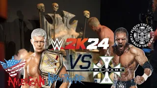 WWE 2K24 Cody Rhodes VS Triple H Gameplay