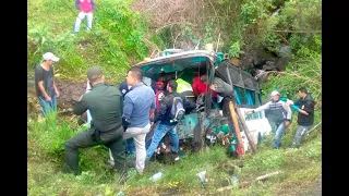 Cuatro personas murieron en accidente de tránsito en Donmatías, Antioquia