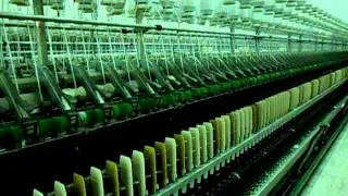 Roving process - Malaysia Textile Mill.AVI