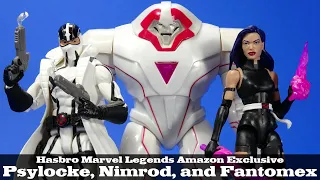 Marvel Legends Nimrod Fantomex Psylocke Amazon Exclusive Action Figure Review