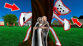 White Monster Huggy Wuggy vs Granny vs Grandpa - funny horror animation parody (p.181)