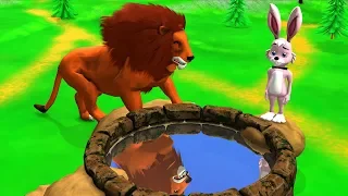 Rabbit and Lion Story in Hindi Jungle Animal New Stories in Hindi #Kahaniya