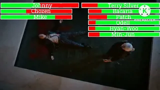 Johnny, Chozen and Mike vs Sensei's with healthbars Cobra Kai Season 5 (Part 2)