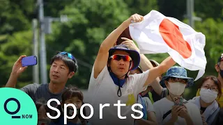 Fans Gather Outside of Olympics Venue