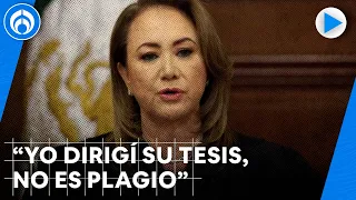 "No hubo plagio": asesora de tesis de la ministra Yasmín Esquivel la defiende