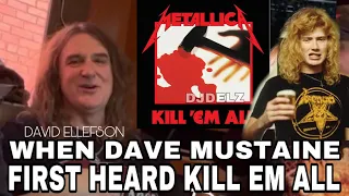 David Ellefson on Dave Mustaine first listening to Metallica Kill ‘em all album,WAS UNCOMFORTABLE