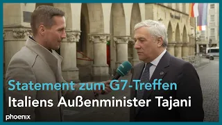 Antonio Tajani beim G7-Außenminister:innentreffen in Münster