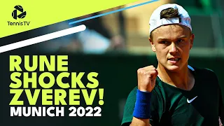 Superb Holger Rune Gets First Top-5 Win vs Zverev in Munich!