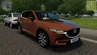 City car driving Mazda CX-5 2017